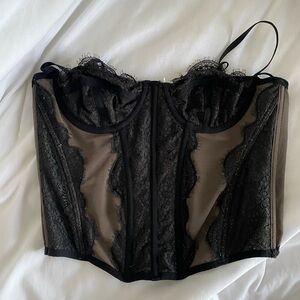 Urban outfitters Black Lace Bustier